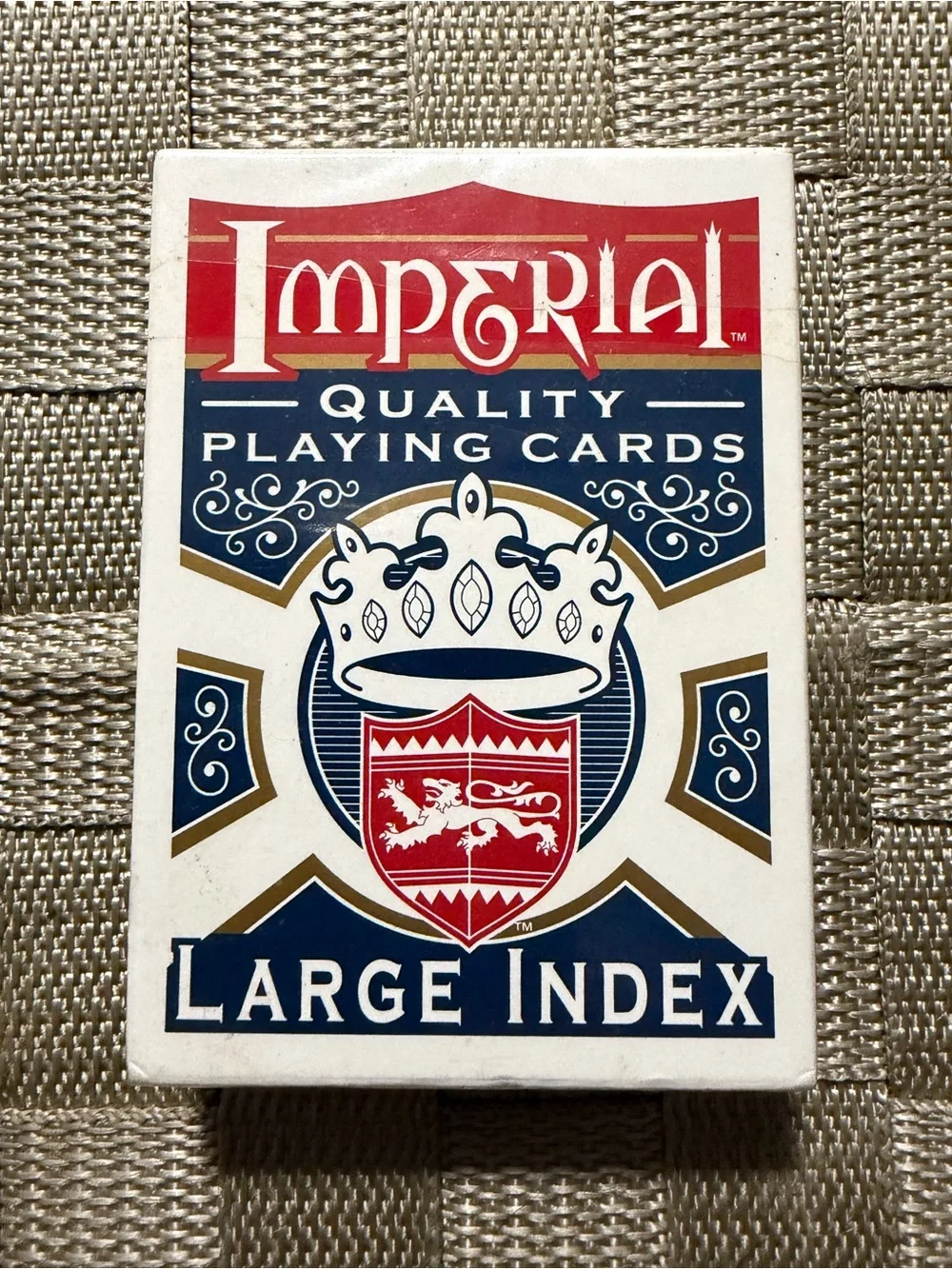 Vintage Imperial Quality Large Index Playing Cards Factory Sealed Deck